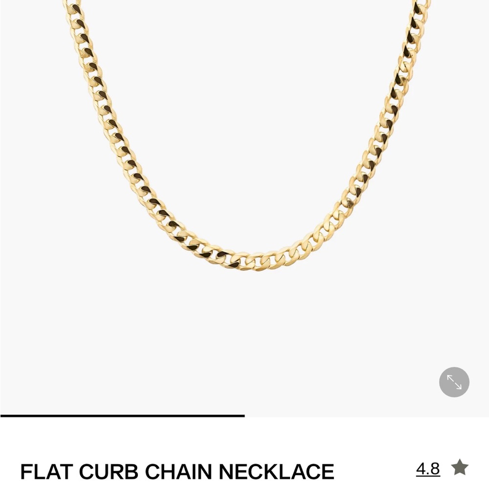 Mejuri 18k Gold Vermeil Curb Chain - Picture 5 of 6